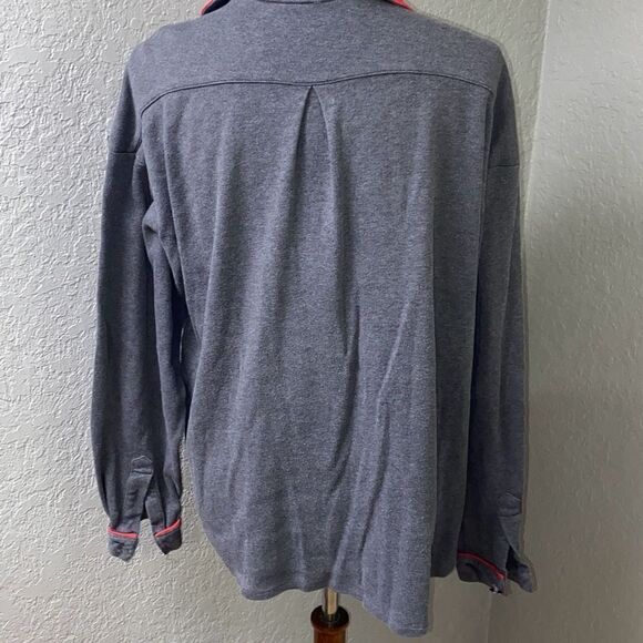 Vintage y2K Escada Sport jacket/button front shirt crest logo L - Picture 2 of 6